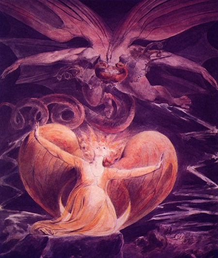 william blake red dragon. William Blake#39;s The great red