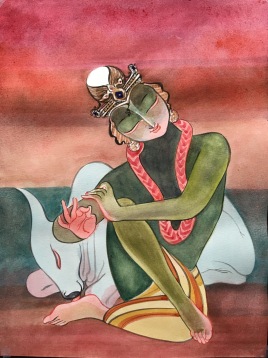 Krishna and the Bull