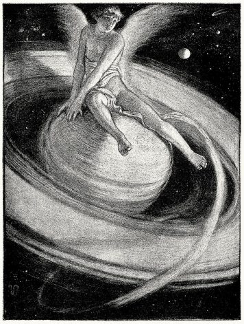'The throne of Saturn' by Elihu Vedder (1836-1923), for the Rubáiyát of Omar Khayyám